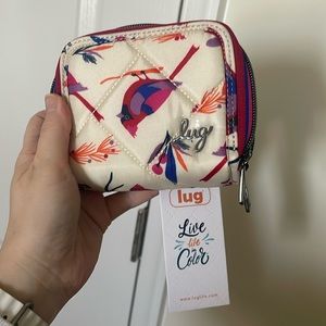 Lug Splits SE wallet in cardinal cream